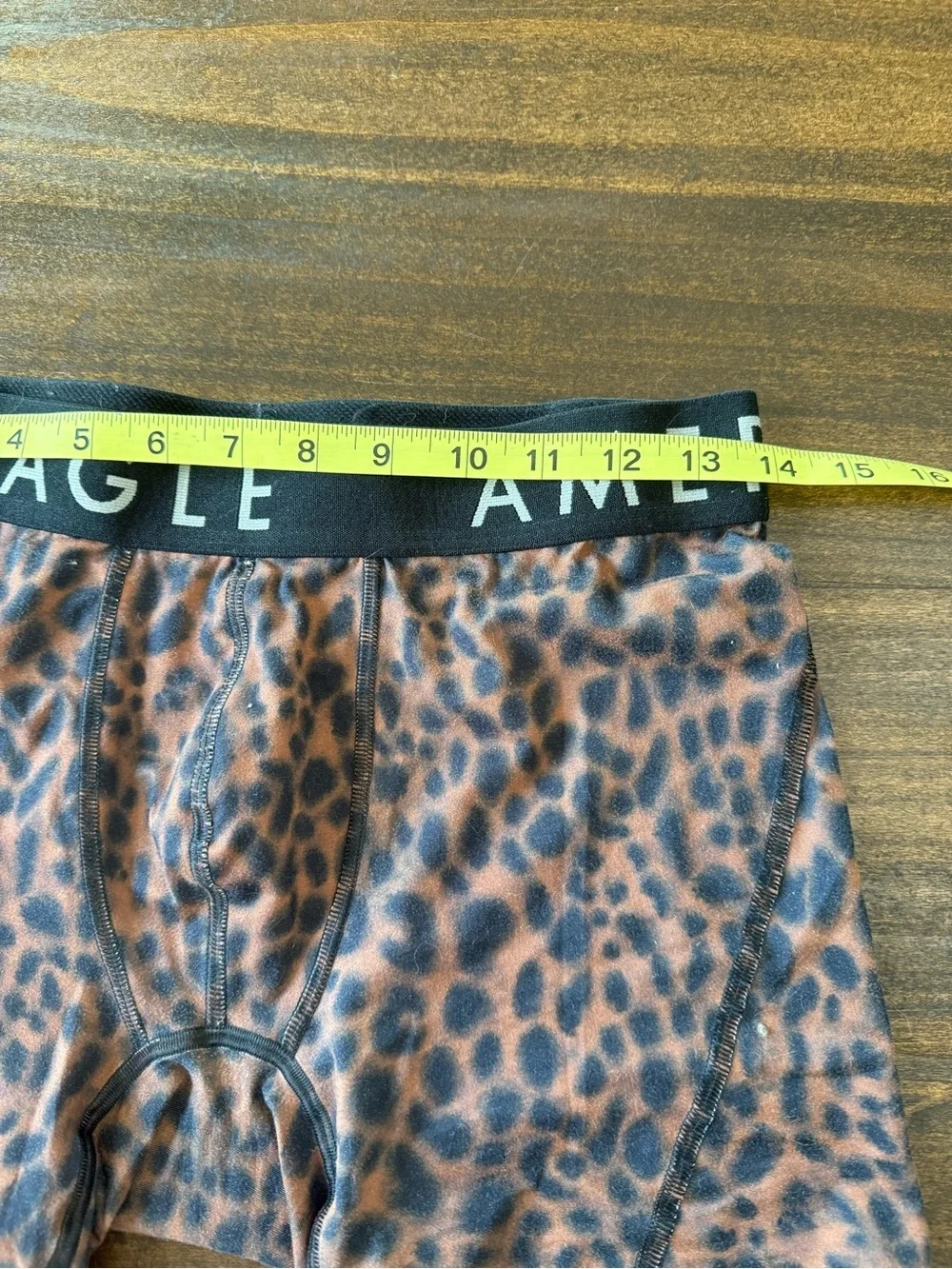 American Eagle Outfitters Men’s Brown Leopard Print Boxer Briefs